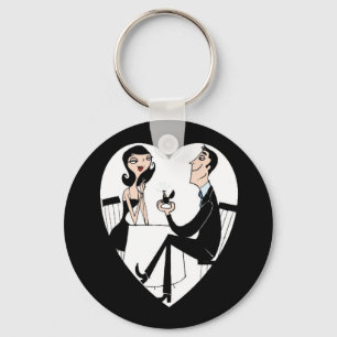 Popping the Question Key Chain Keychain