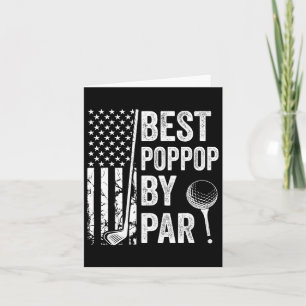 Poppop By Par Usa Flag Golf Fathers Day Golfing Gr Card