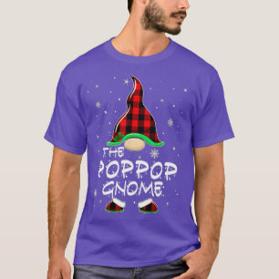 PopPop Gnome Buffalo Plaid Matching Family Christm T-Shirt