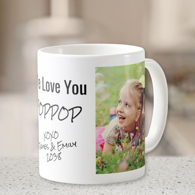 Poppop Love You Grandpa Photo Coffee Mug (Creator Uploaded)