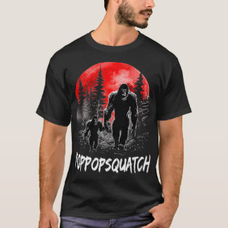 Poppop Squatch Funny Dad Fathers day  T-Shirt