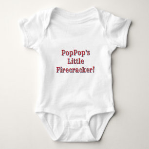 PopPop's Little Firecracker! USA 250 Fireworks Baby Bodysuit