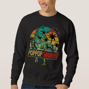 Poppopsaurus Rex Dinosaur Family Matching Sweatshirt