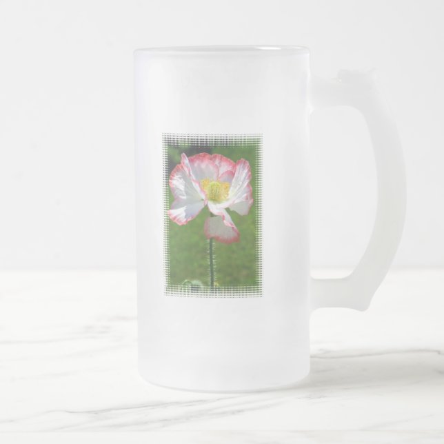 Popppy Photo Frosted Beer Mug (Right)