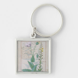 Poppy and Figwort Key Ring