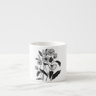 Poppy Art Espresso Cup