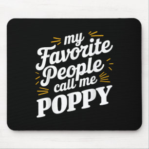 Poppy Art For Grandpa From Grandkids Fathers Day P Mouse Mat