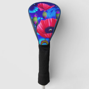 Poppy Art Golf Head Cover