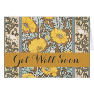 Poppy Art Illustration Flower Nouveau