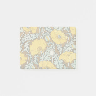 Poppy Art Illustration Flower Nouveau Post-it Notes