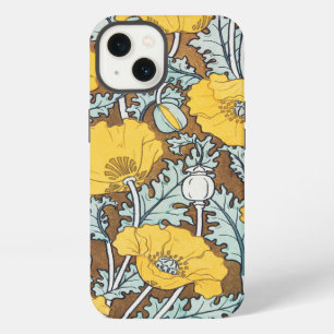 Poppy Art Illustration Flower Pattern iPhone 13 Case