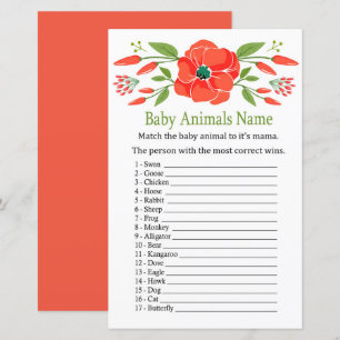 Poppy Baby Animals Name Game
