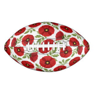 Poppy blooming joyful Summer Flowers American Football