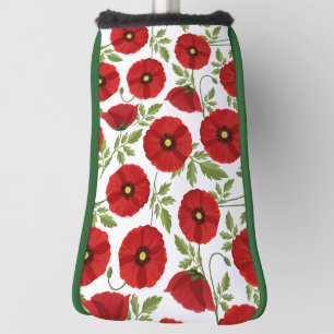Poppy blooming joyful Summer Flowers Golf Head Cover