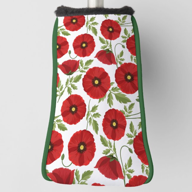Poppy blooming joyful Summer Flowers Golf Head Cover (Rotate 90)