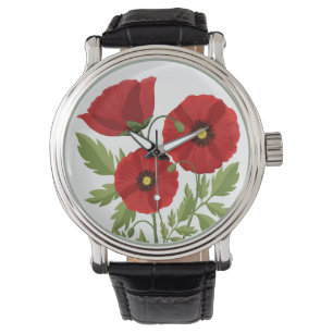 Poppy blooming joyful Summer Flowers Watch