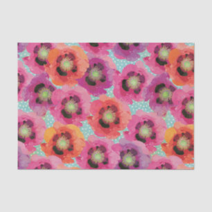 Poppy Blossoms Tissue Paper
