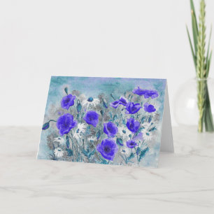 'Poppy Blue' Card