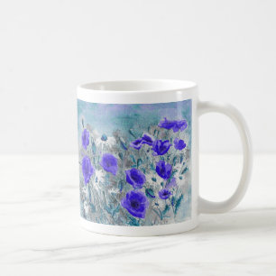 'Poppy Blue' Mug