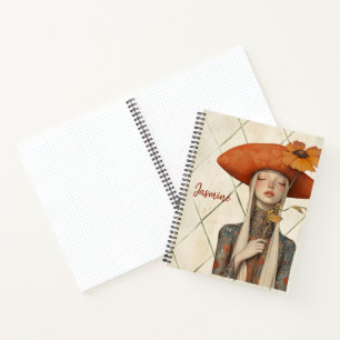 Poppy Boho Art Personalised Bullet Journal