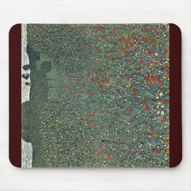 Poppy By Klimt Gustav Mouse Mat (Front)