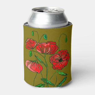 Poppy Can Cooler Custom Colours