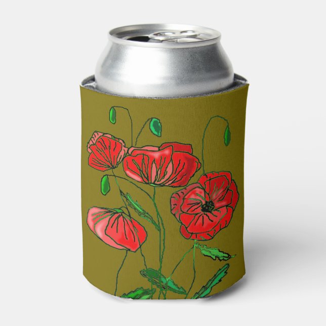 Poppy Can Cooler Custom Colours (Can Front)