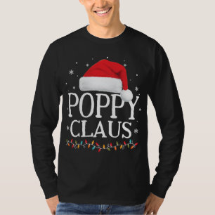 Poppy Claus Christmas Family Matching Pajama Santa T-Shirt