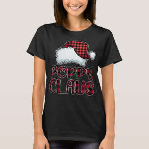 Poppy Claus Christmas Lights Pajama Family Matchin T-Shirt