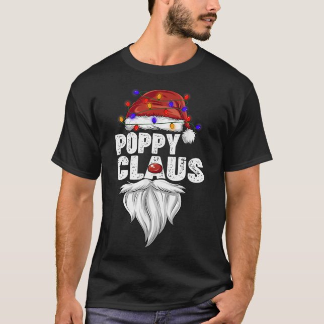 Poppy Claus Family Matching Poppy Claus Pajama T-Shirt (Front)