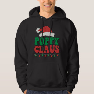 Poppy Claus Santa Christmas Lights Family Matching Hoodie