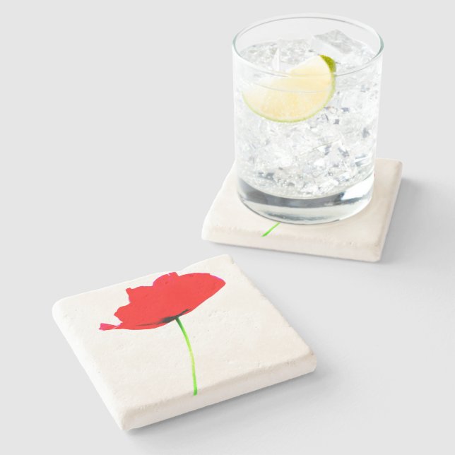 POPPY COLLECTION 01 Stone coaster (Side)