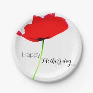 POPPY Collection 02 Mother's day Paper Plates