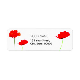 POPPY Collection 02 Return Address Labels