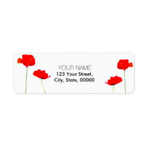 POPPY Collection 04 Return Address Labels