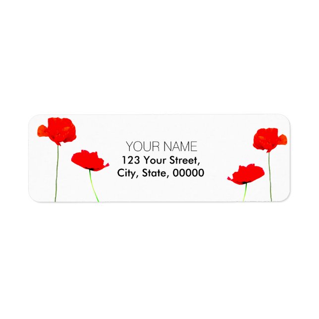 POPPY Collection 04 Return Address Labels (Front)