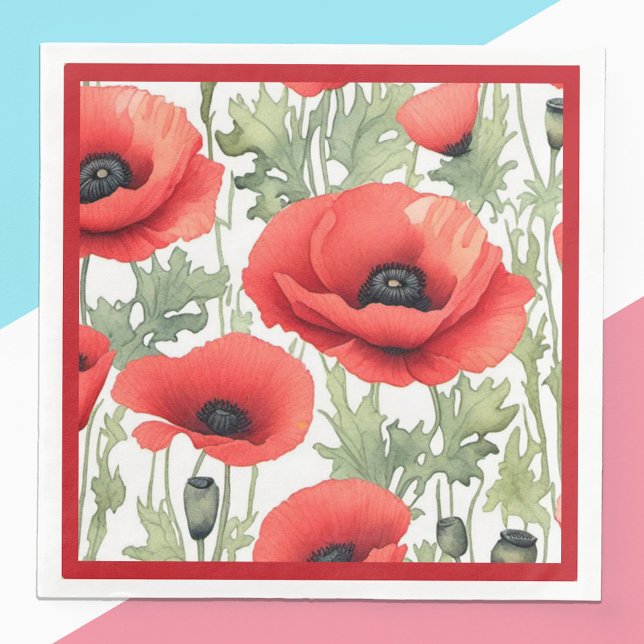 Poppy Day Paper  Napkin (Creator Uploaded)