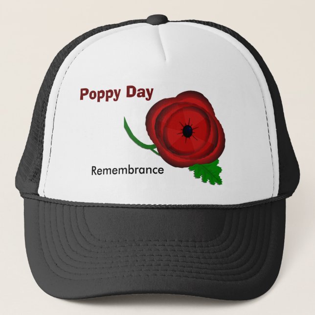 Poppy Day, Remembrance cap (Front)