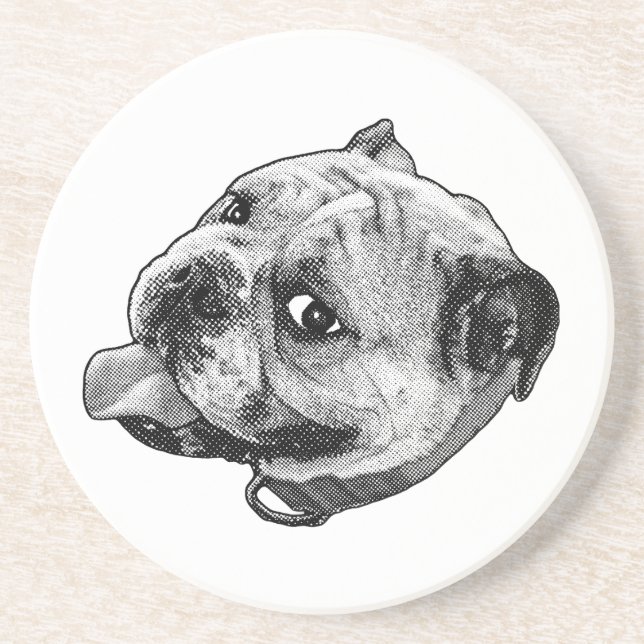 Poppy Dot Sip Coaster (Front)