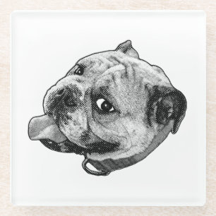Poppy Dot Sip Glass Coaster