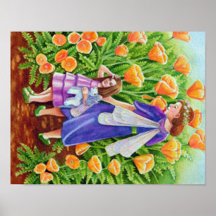 Poppy Fairies with Unicorn Toy Poster