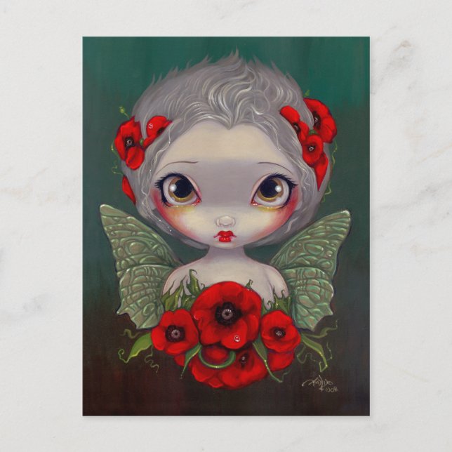 "Poppy Fairy" Postcard (Front)