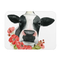 Poppy Farm - Cow with Flowers