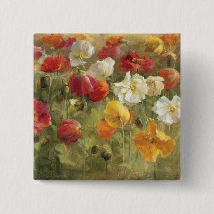 Poppy Field 15 Cm Square Badge