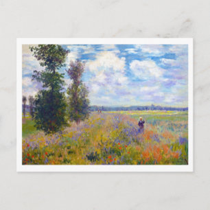 Poppy Field, Argenteuil, 1875 Claude Monet Postcard