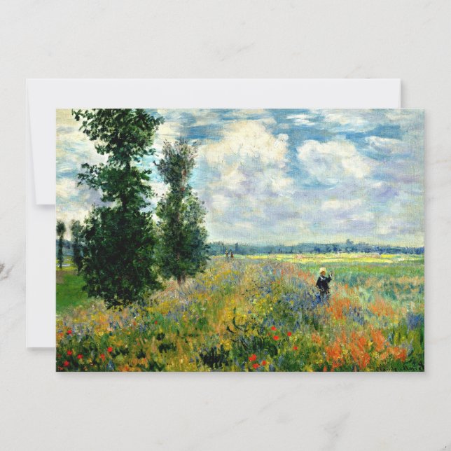 Poppy Field, Argenteuil - Fine art by Claude Monet (Front)