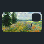 Poppy Field, Argenteuil - Fine art by Claude Monet iPhone 12 Case<br><div class="desc">Claude Monet famous painting,  Poppy Field in Argenteuil</div>