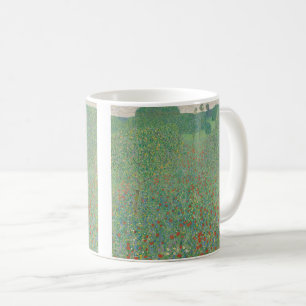 Poppy Field by Gustav Klimt Coffee Mug