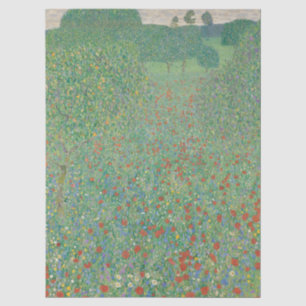 Poppy Field by Gustav Klimt Tissue Paper