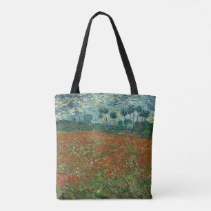 Poppy field by Vincent van Gogh Fine Art Tote Bag